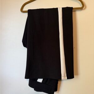 SPANX Midnight Black with white stripe AirEssentials Pants